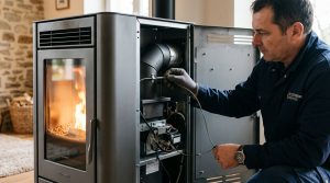 emplacement sonde température poêle à granulés