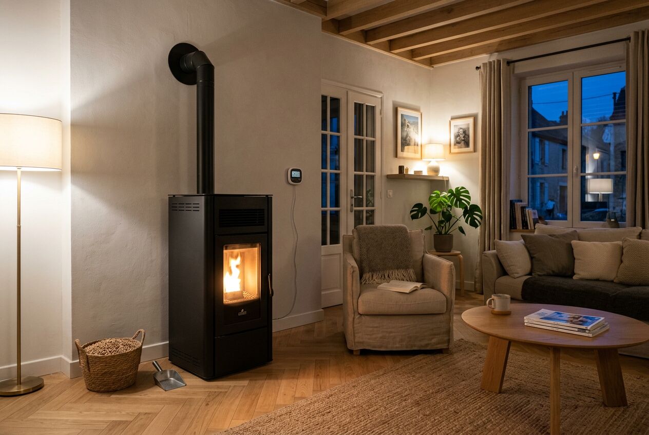 où placer la sonde d'un poêle à granulés