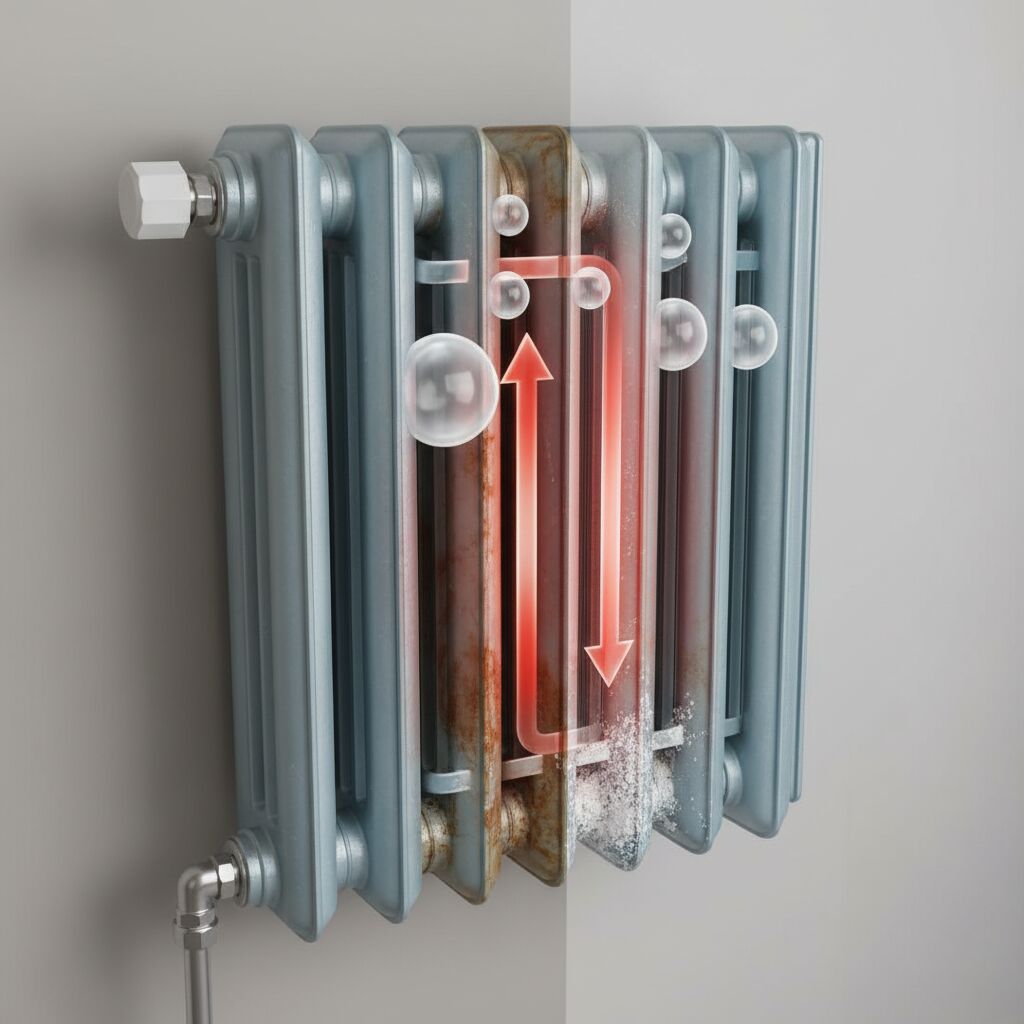 comment circule l'eau dans un radiateur de chauffage central