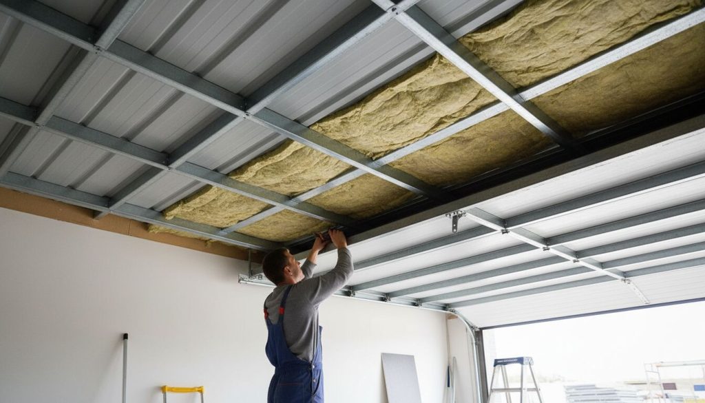 isoler bac acier garage