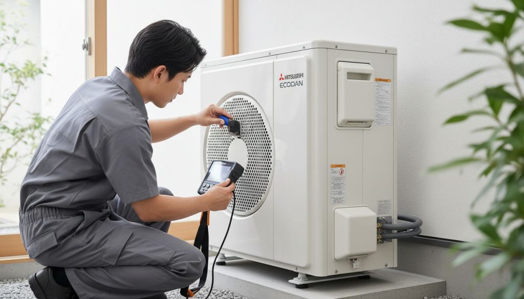 réglage pompe à chaleur mitsubishi ecodan